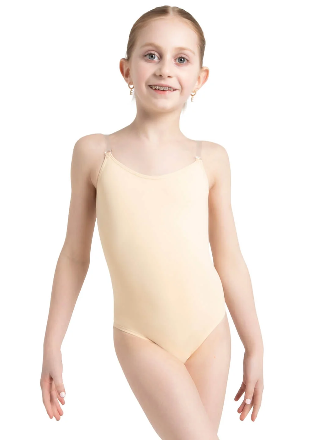 Camisole Leotard w/ Clear Transition Straps - Girls - Image 7