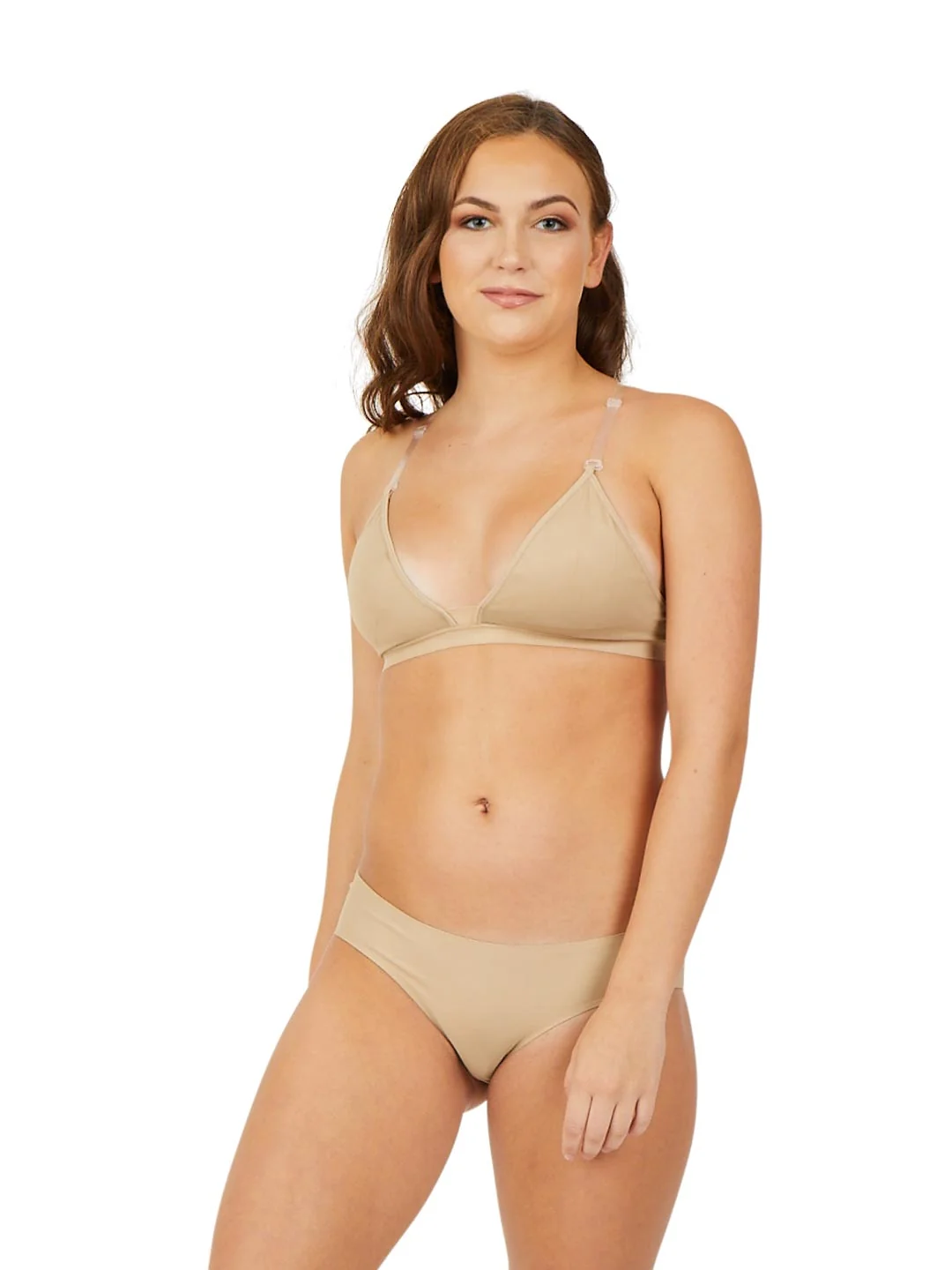 Deep Neck Clear Back Bra - Image 13