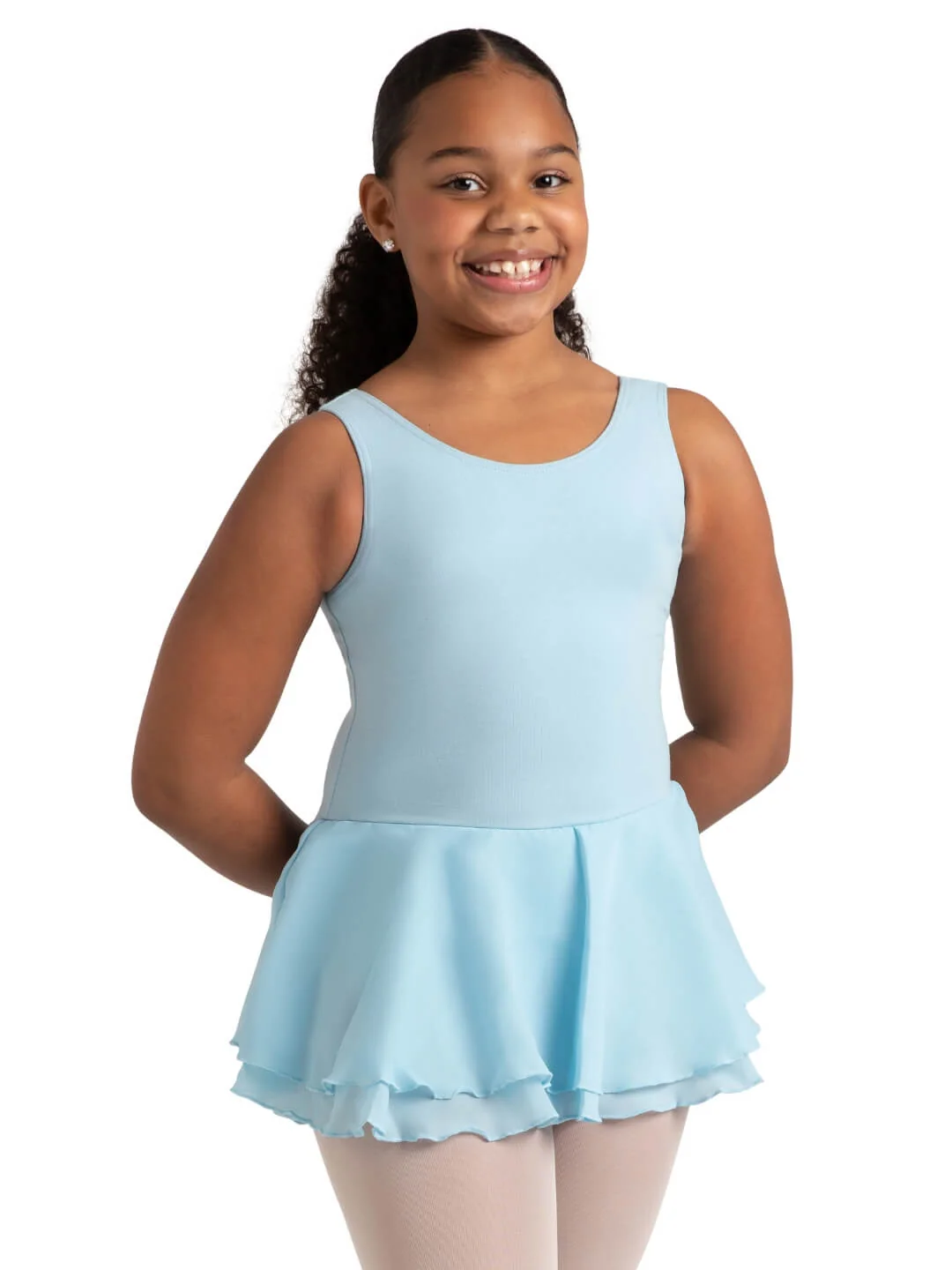 Double Layer Skirt Tank Dress - Girls - Image 13