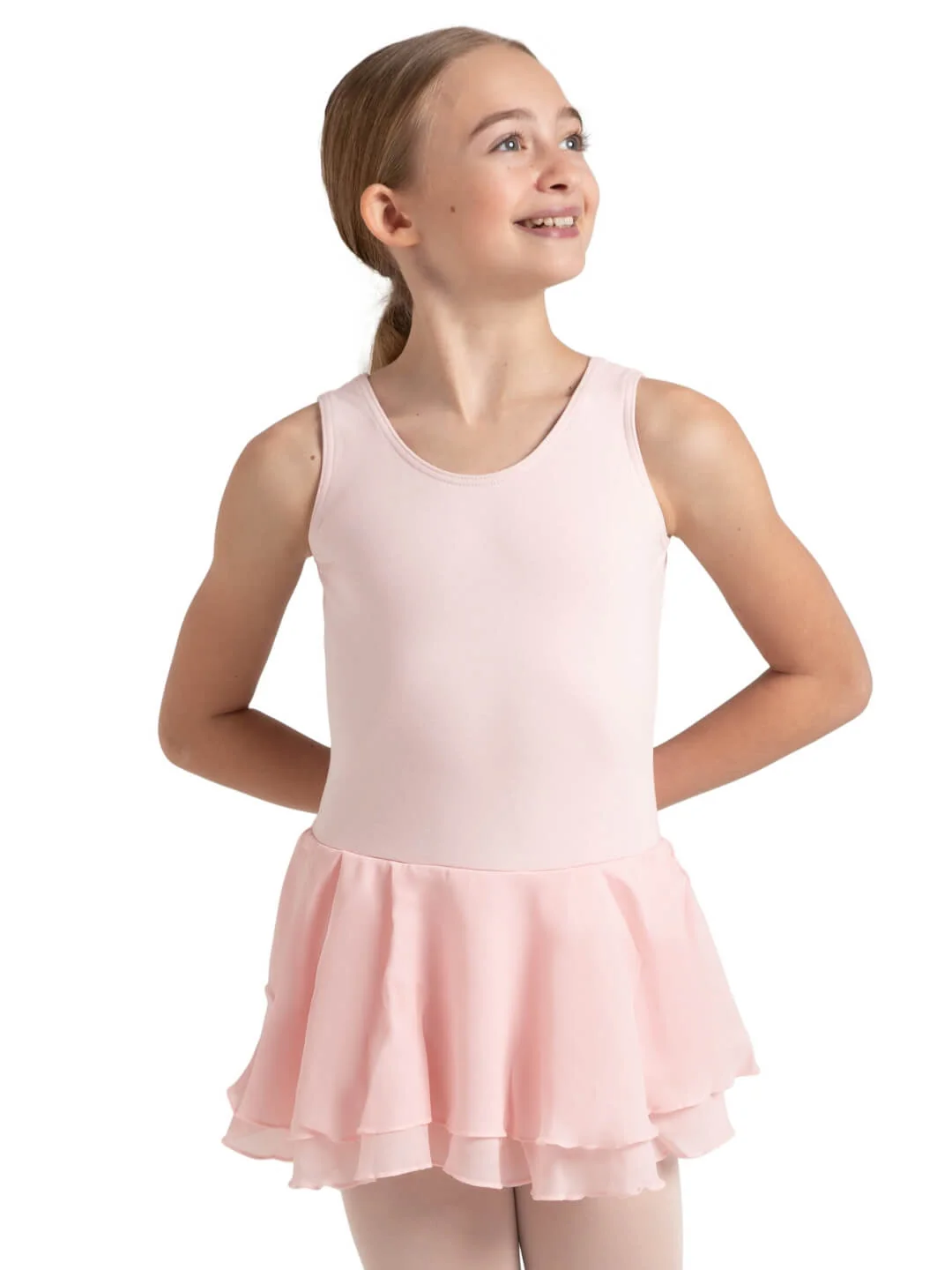 Double Layer Skirt Tank Dress - Girls - Image 18
