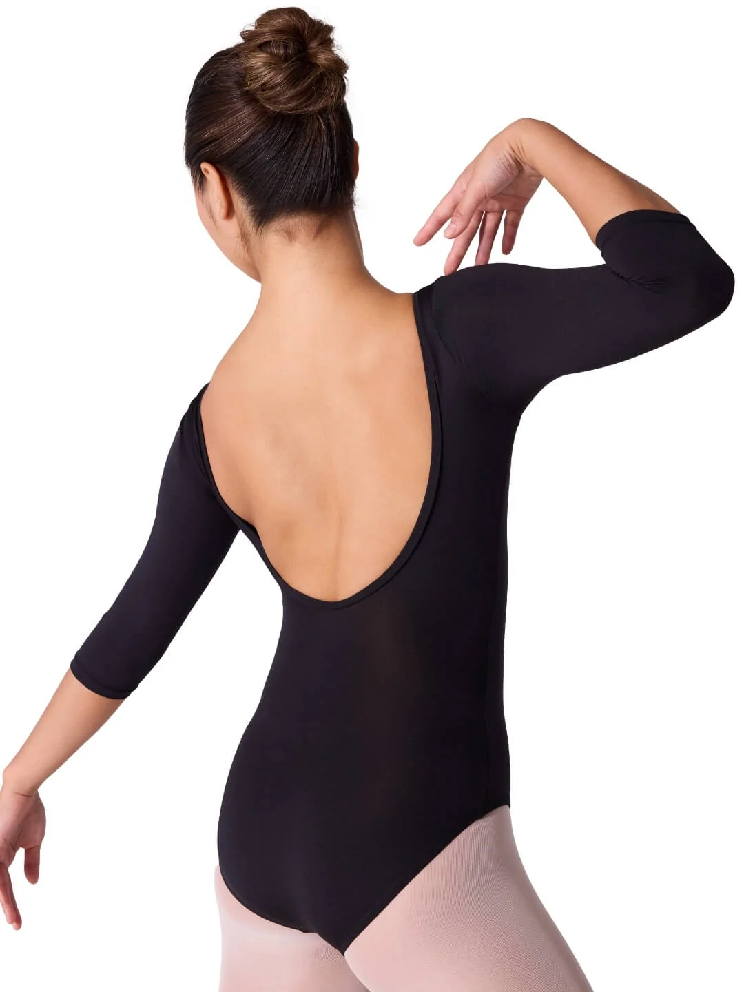 Essentials 3/4 Sleeve Boatneck Leotard - Image 3