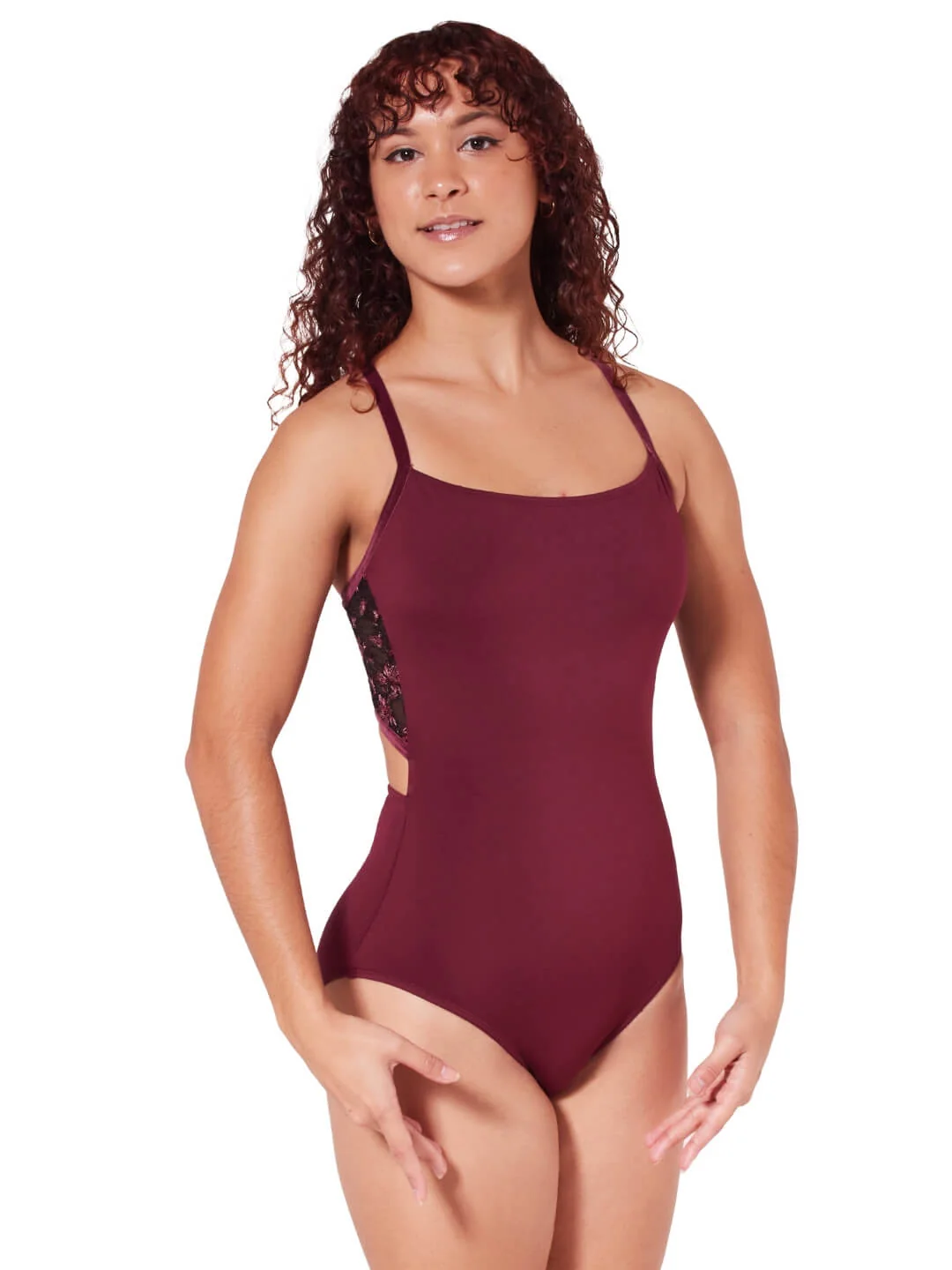 Ornate Romance Charisma Cami Criss Cross Back Leotard - Image 3