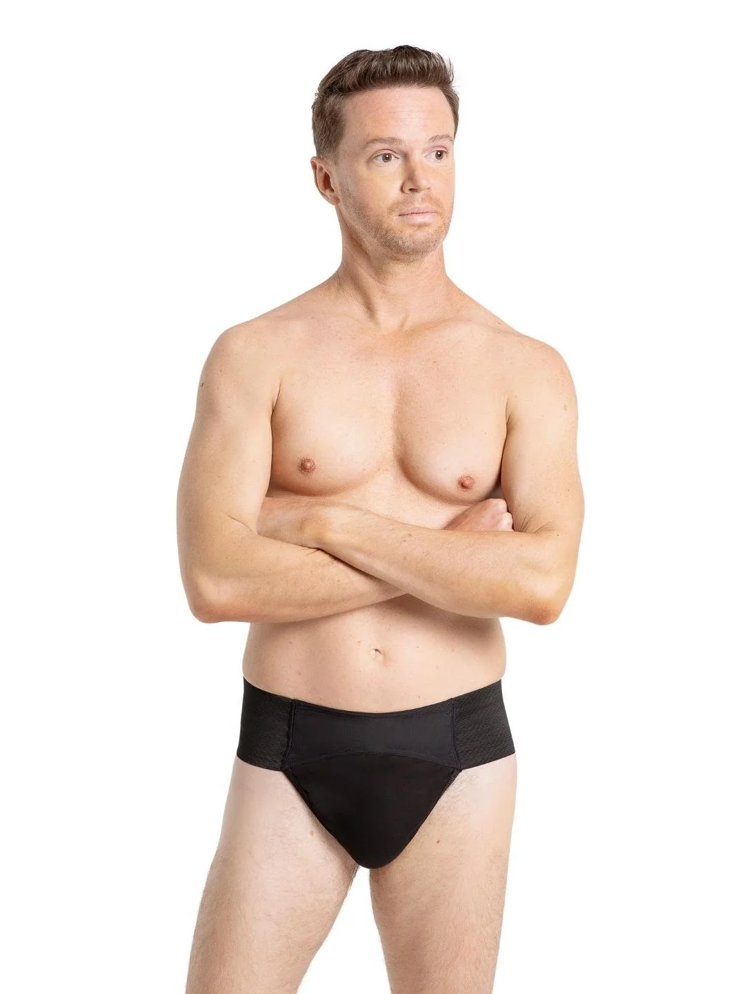 Quilted Cotton Panel Thong Dance Belt - Image 5